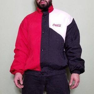 1990s Coca Cola puffy Windbreaker jacket